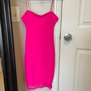 Hot Pink Mini Dress